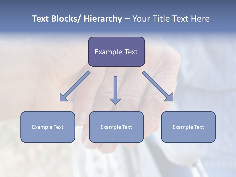 Medical Touching Caregiver PowerPoint Template