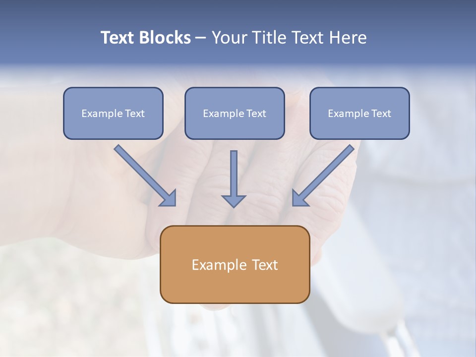 Medical Touching Caregiver PowerPoint Template