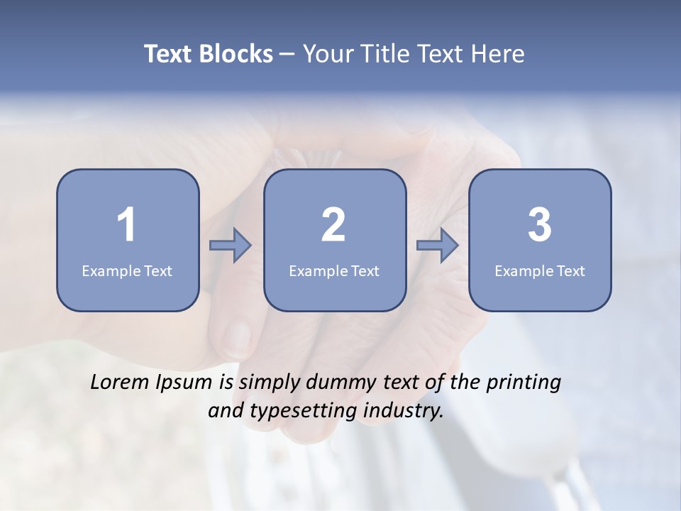 Medical Touching Caregiver PowerPoint Template