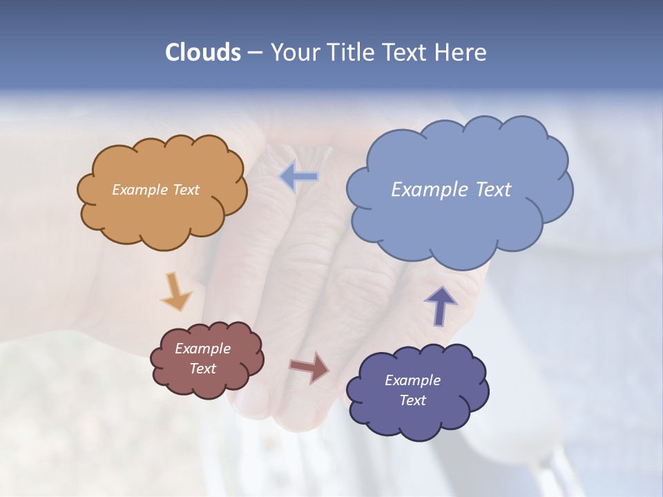 Medical Touching Caregiver PowerPoint Template