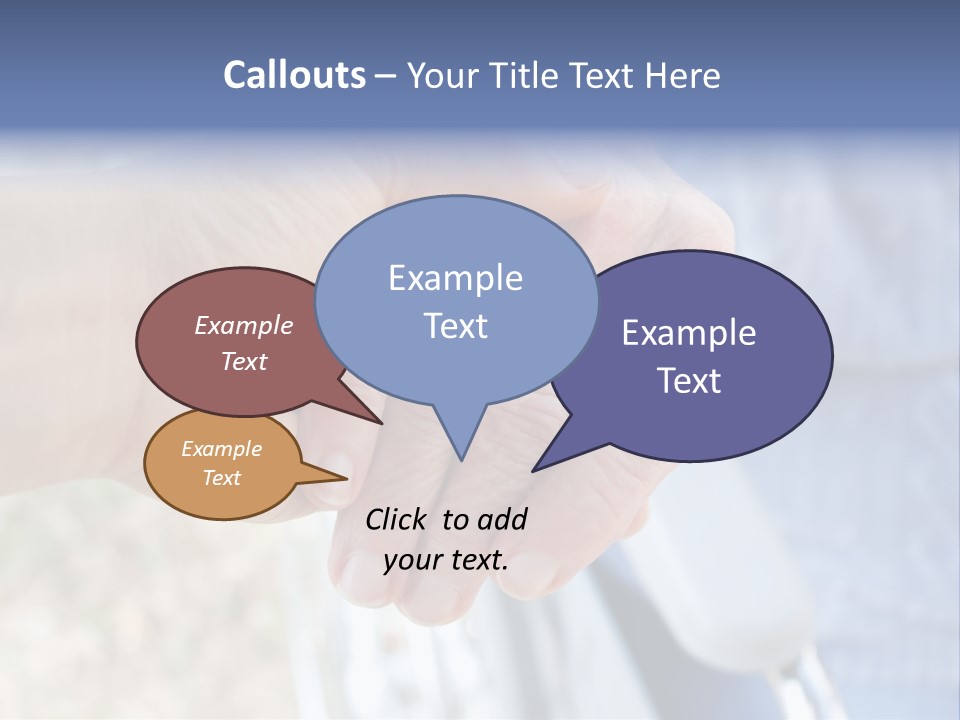 Medical Touching Caregiver PowerPoint Template