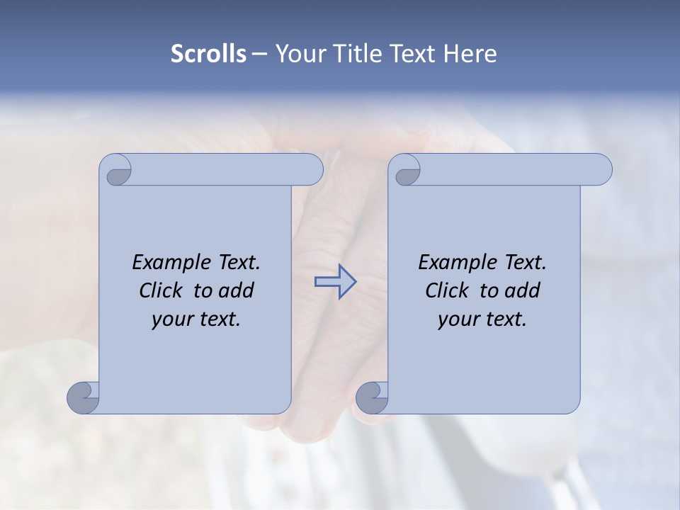 Medical Touching Caregiver PowerPoint Template