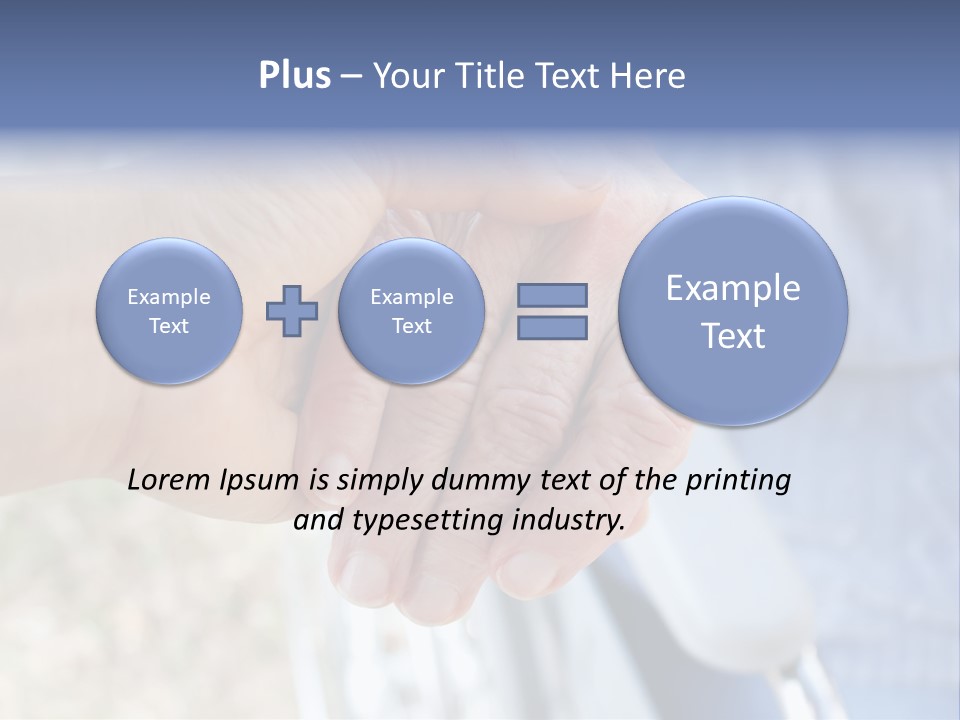 Medical Touching Caregiver PowerPoint Template