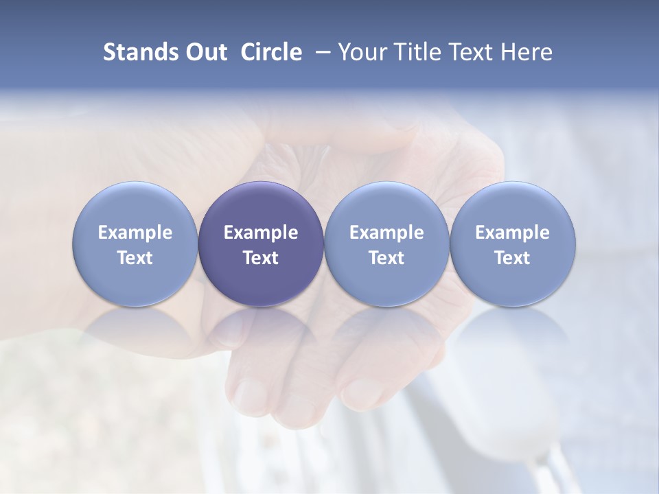 Medical Touching Caregiver PowerPoint Template