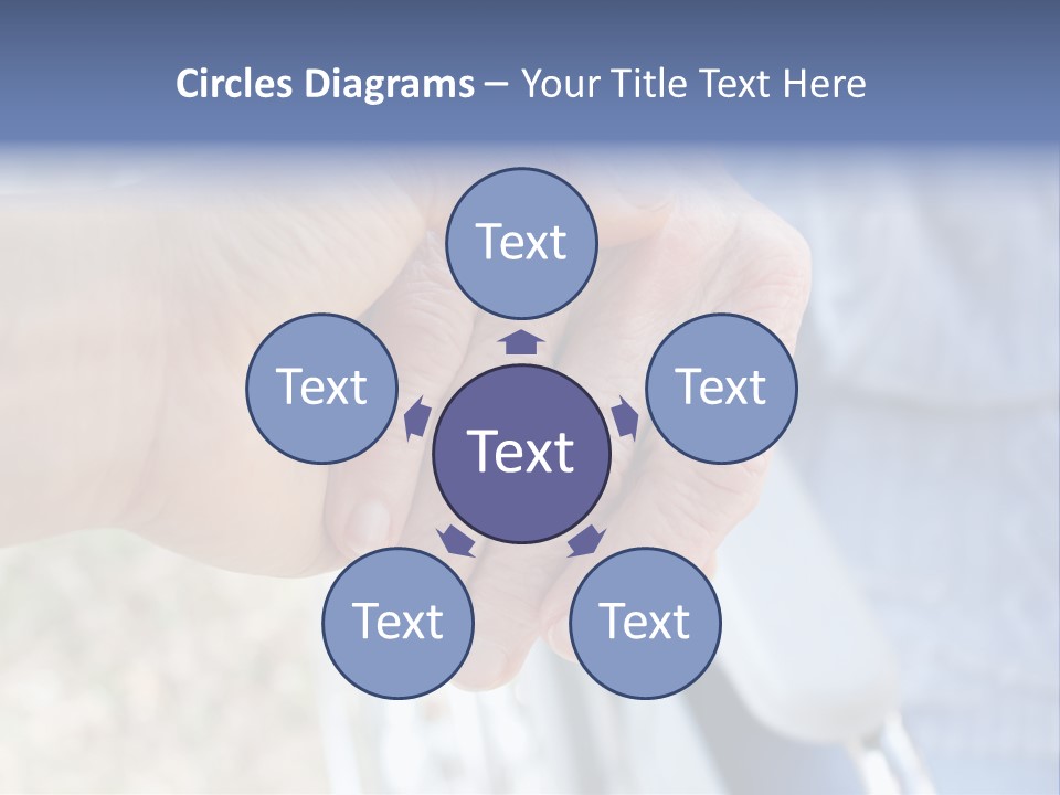 Medical Touching Caregiver PowerPoint Template