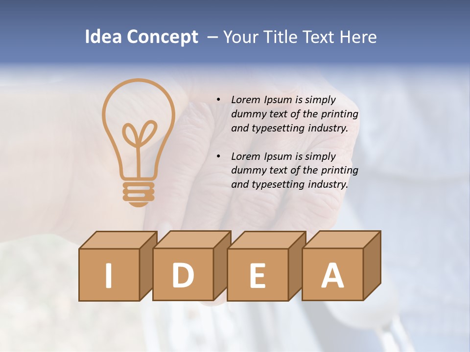 Medical Touching Caregiver PowerPoint Template