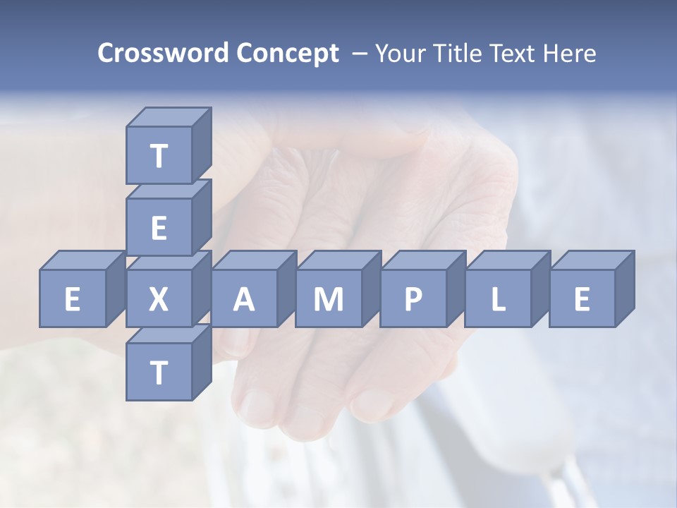 Medical Touching Caregiver PowerPoint Template