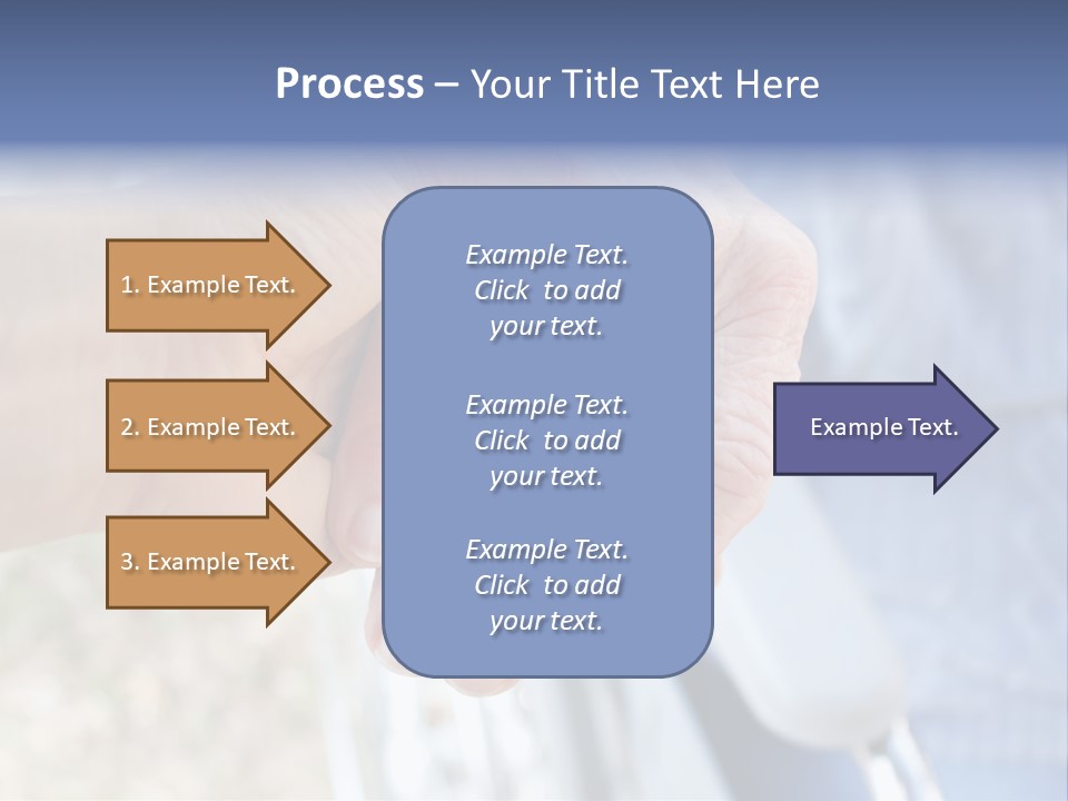 Medical Touching Caregiver PowerPoint Template