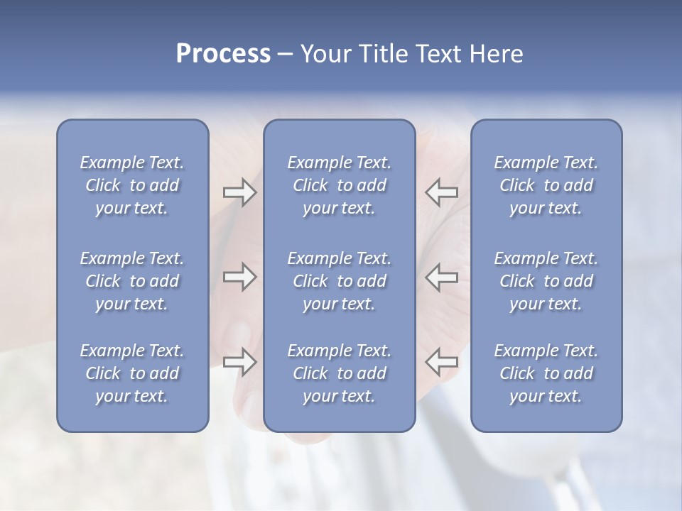Medical Touching Caregiver PowerPoint Template