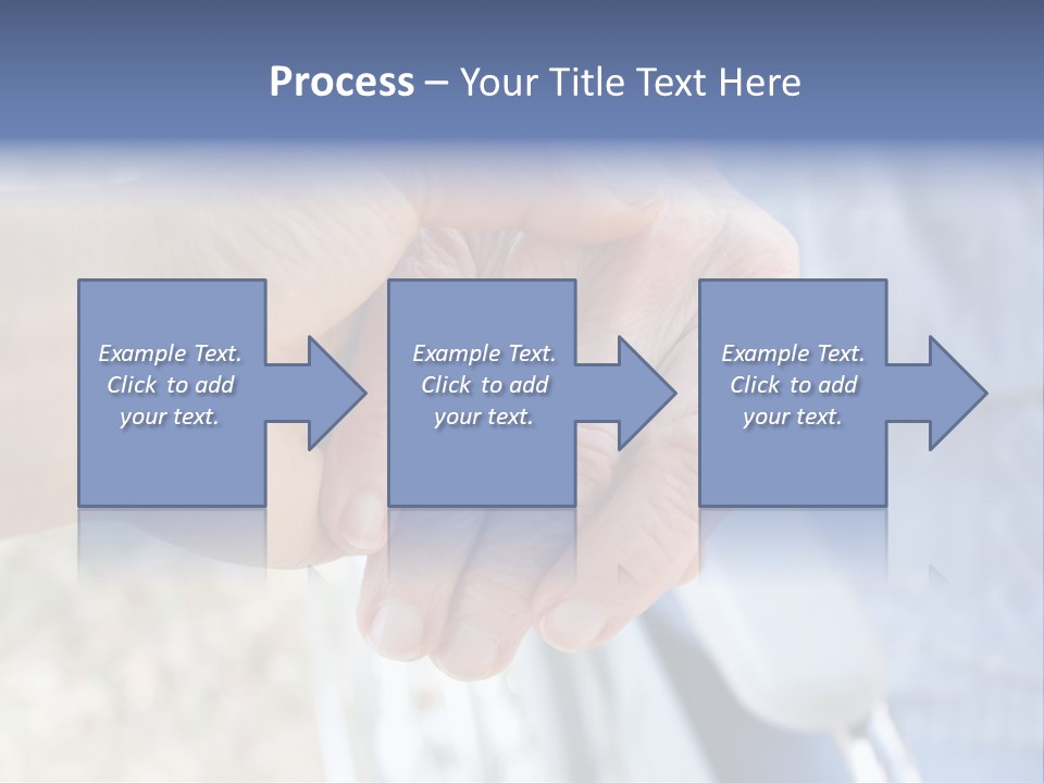Medical Touching Caregiver PowerPoint Template