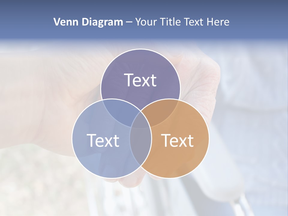 Medical Touching Caregiver PowerPoint Template