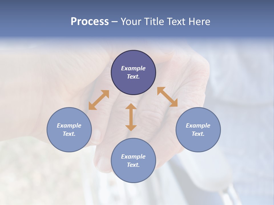 Medical Touching Caregiver PowerPoint Template