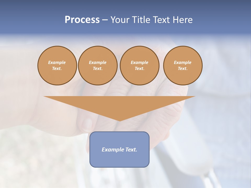 Medical Touching Caregiver PowerPoint Template