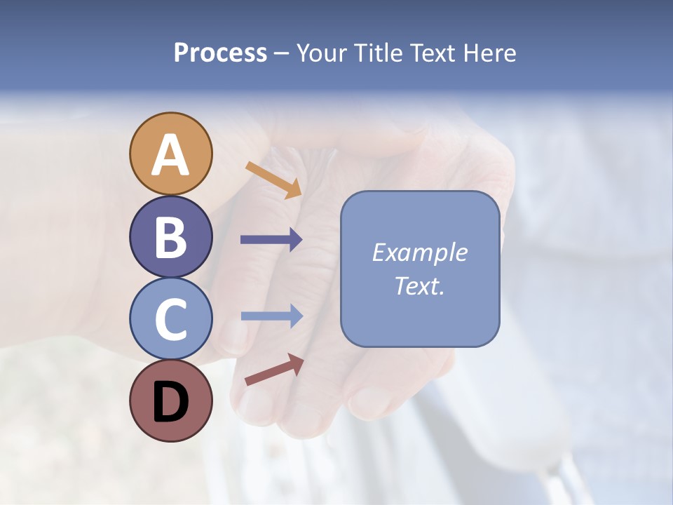 Medical Touching Caregiver PowerPoint Template
