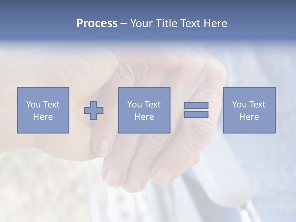 Medical Touching Caregiver PowerPoint Template