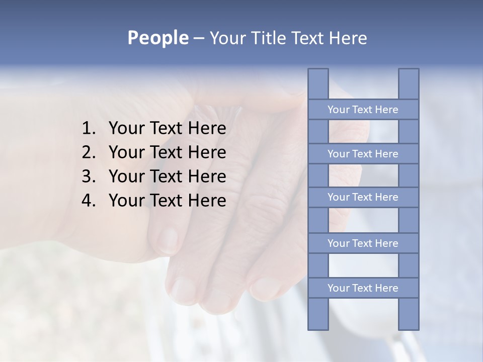 Medical Touching Caregiver PowerPoint Template