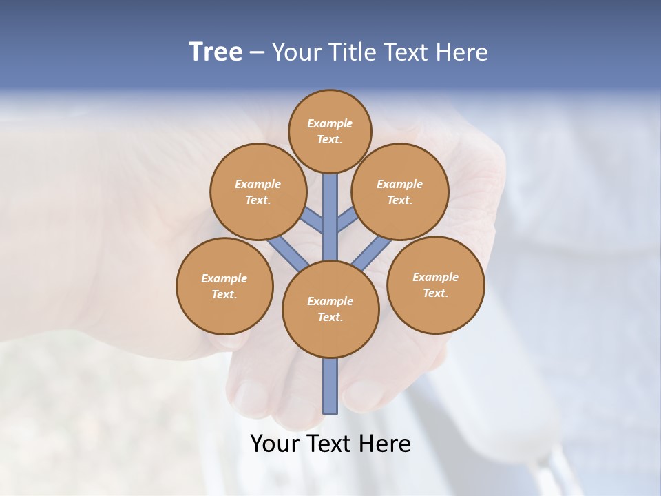 Medical Touching Caregiver PowerPoint Template