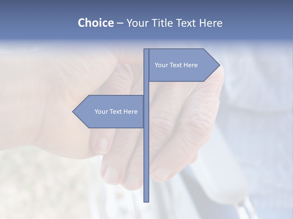 Medical Touching Caregiver PowerPoint Template