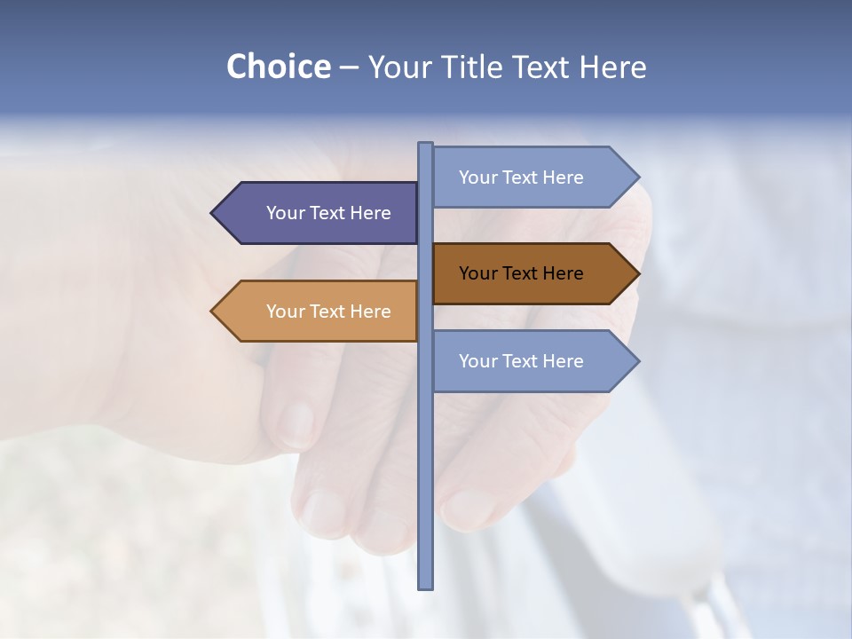 Medical Touching Caregiver PowerPoint Template