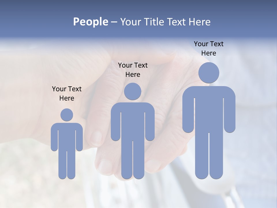 Medical Touching Caregiver PowerPoint Template