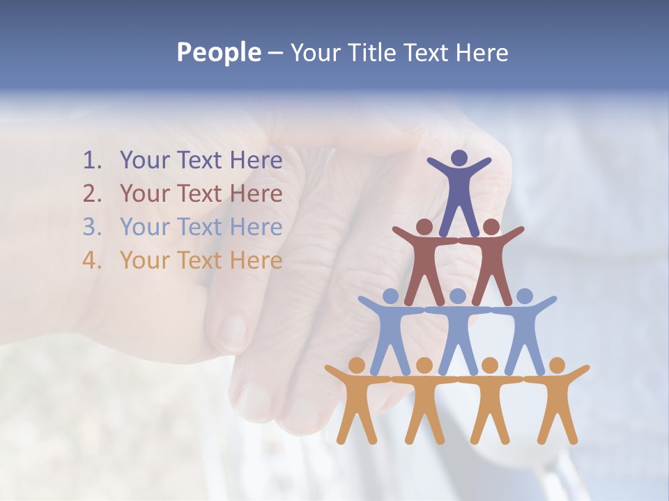 Medical Touching Caregiver PowerPoint Template