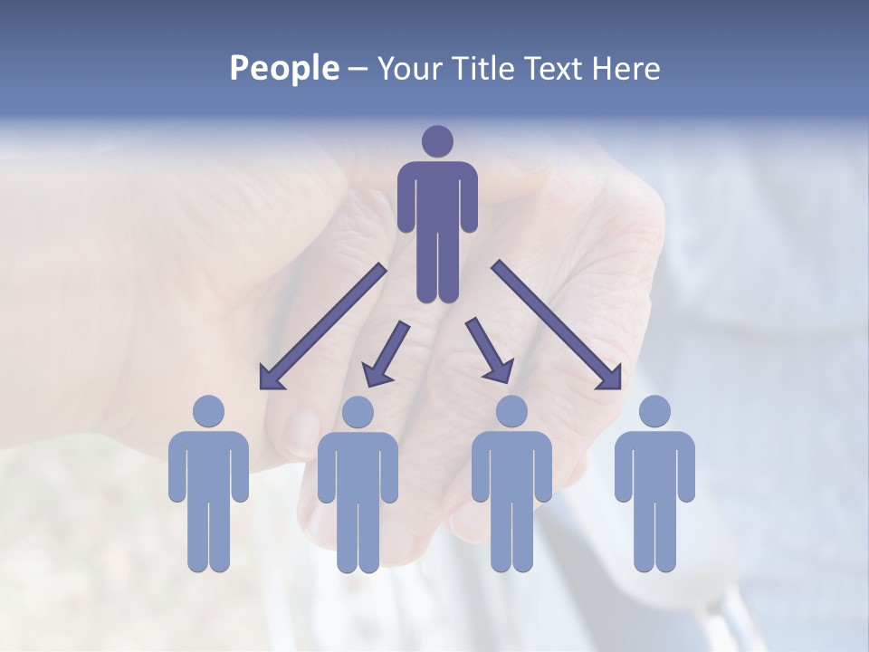 Medical Touching Caregiver PowerPoint Template