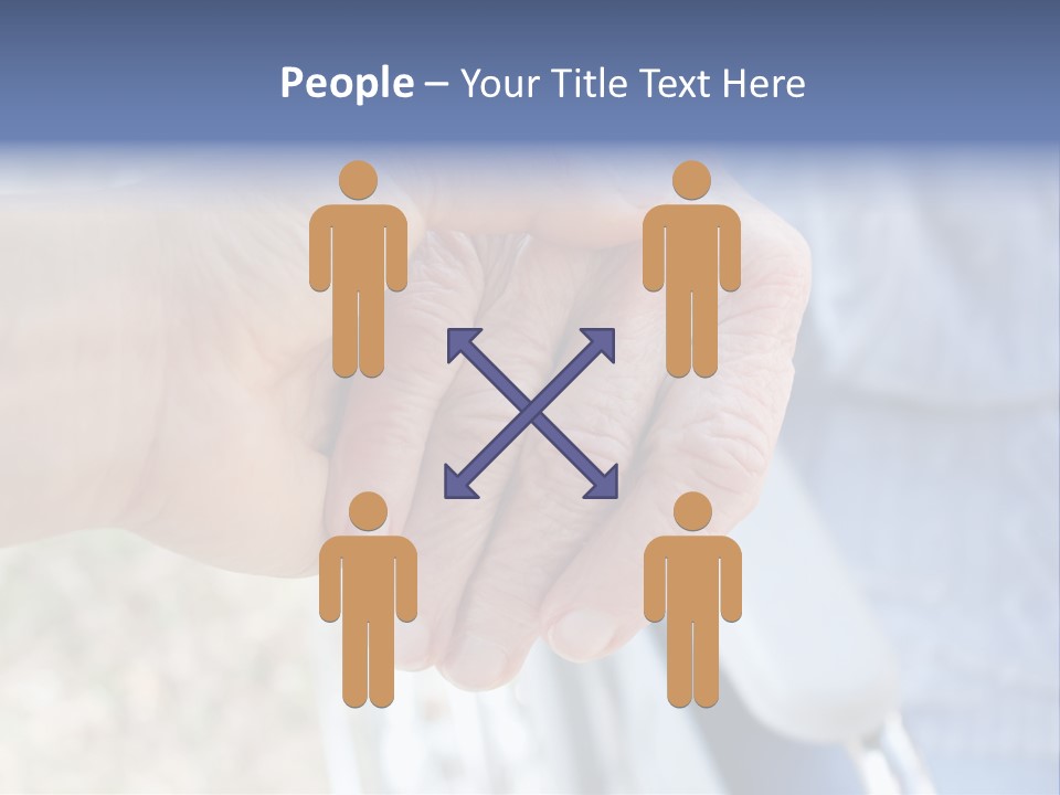 Medical Touching Caregiver PowerPoint Template