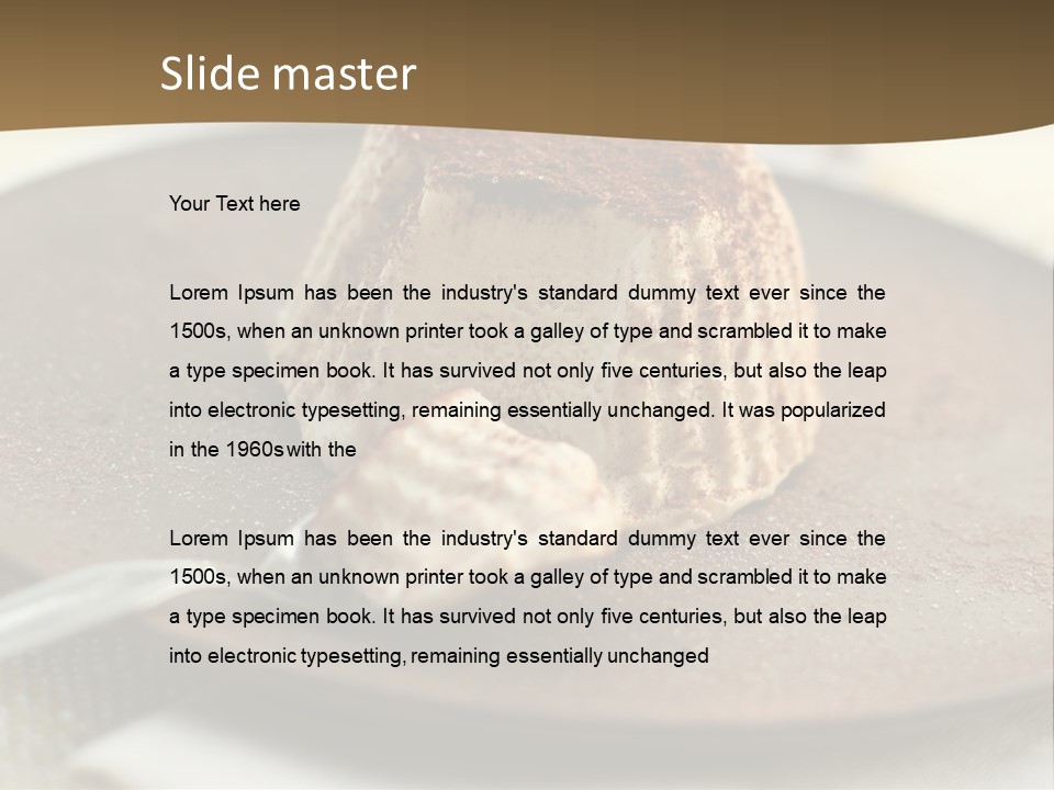 Sorbet Italian Dessert PowerPoint Template