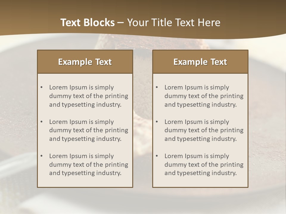 Sorbet Italian Dessert PowerPoint Template