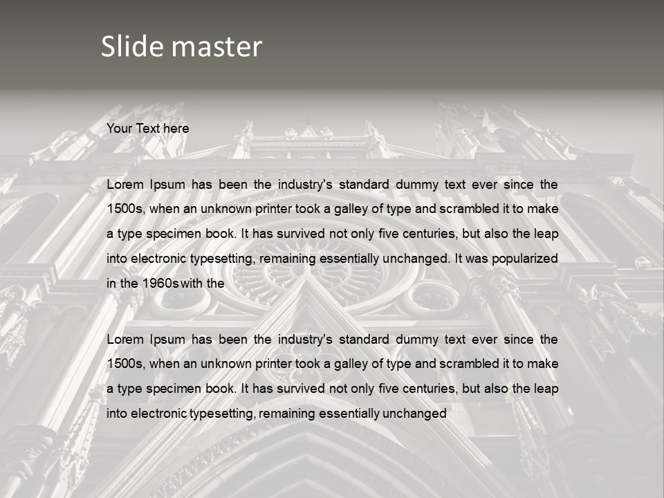 Sky Jesus Interior PowerPoint Template