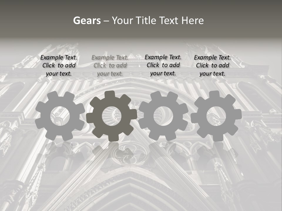 Sky Jesus Interior PowerPoint Template