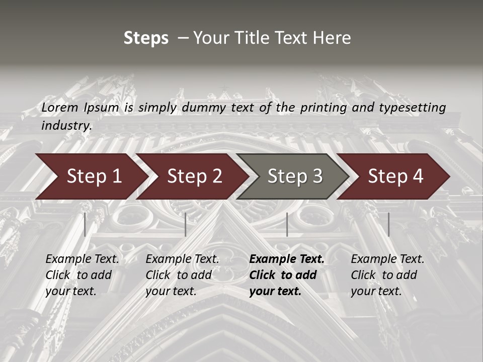 Sky Jesus Interior PowerPoint Template