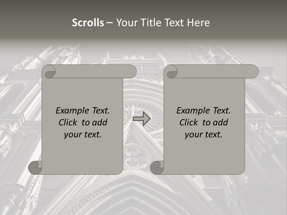 Sky Jesus Interior PowerPoint Template
