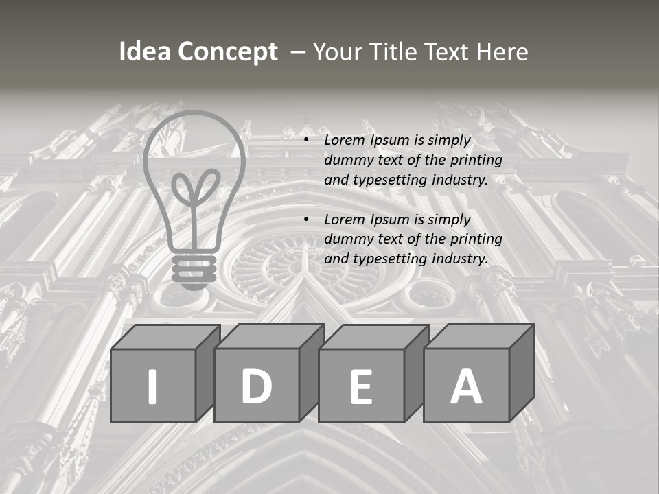 Sky Jesus Interior PowerPoint Template