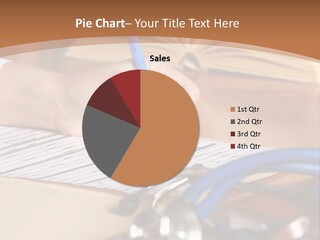 Desk Prescription Stethoscope PowerPoint Template