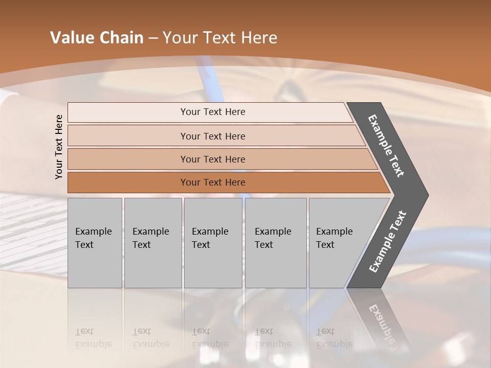 Desk Prescription Stethoscope PowerPoint Template