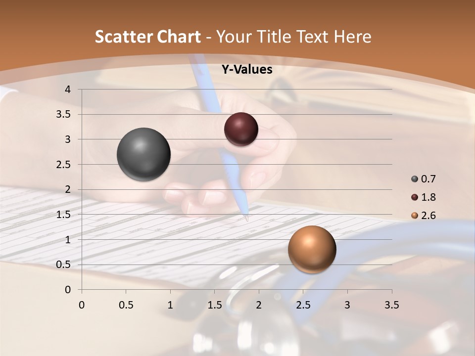 Desk Prescription Stethoscope PowerPoint Template