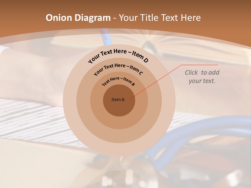 Desk Prescription Stethoscope PowerPoint Template