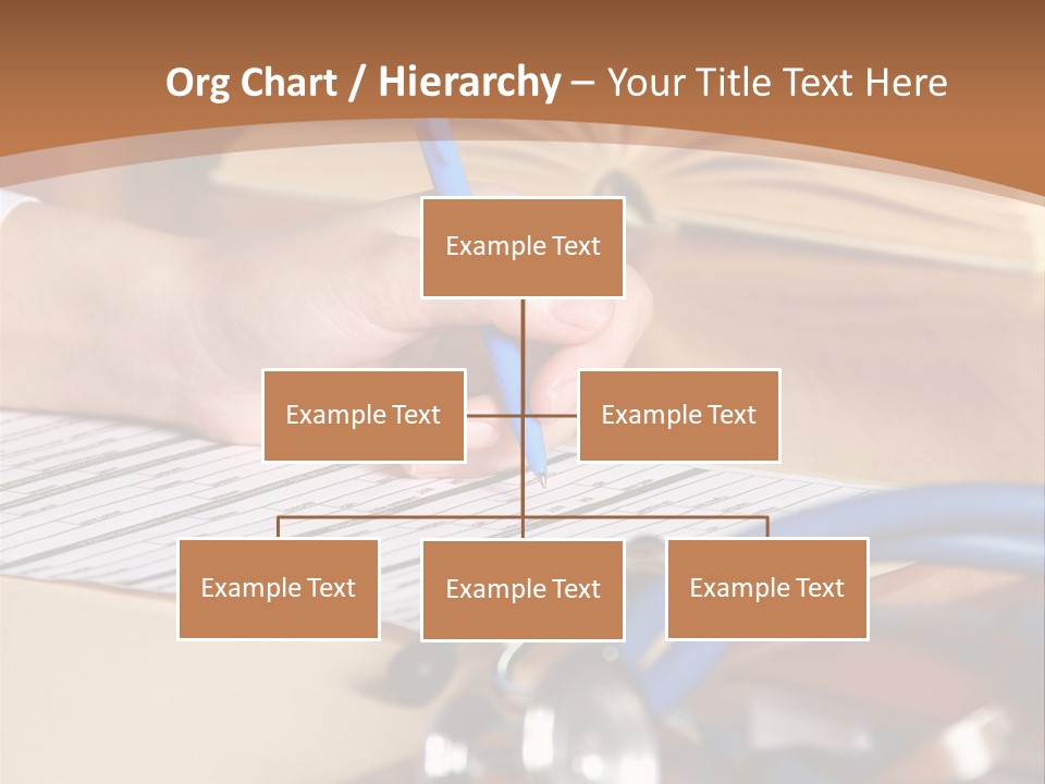 Desk Prescription Stethoscope PowerPoint Template