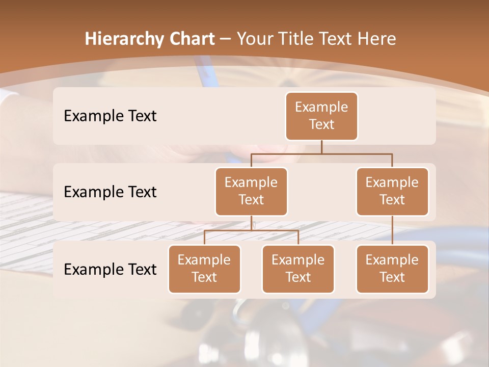 Desk Prescription Stethoscope PowerPoint Template