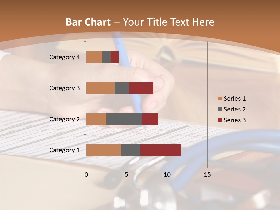 Desk Prescription Stethoscope PowerPoint Template