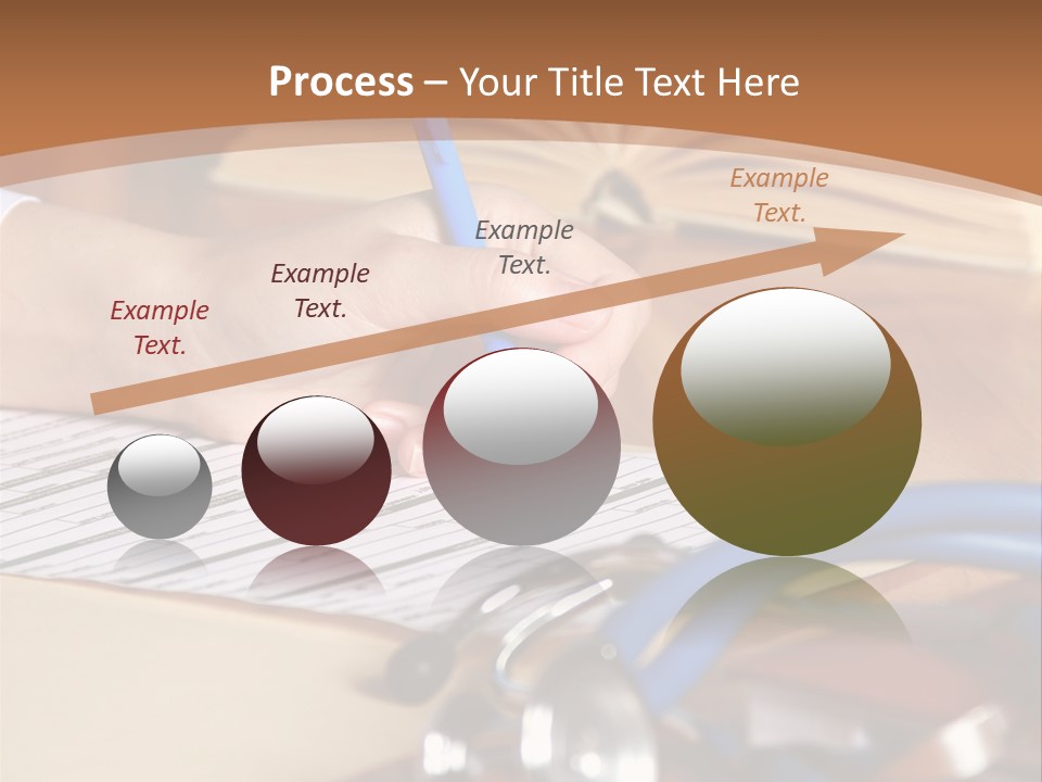 Desk Prescription Stethoscope PowerPoint Template