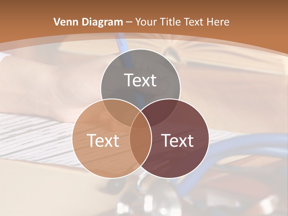 Desk Prescription Stethoscope PowerPoint Template