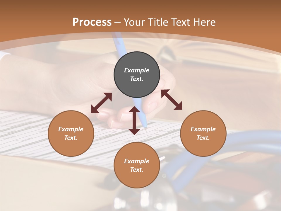 Desk Prescription Stethoscope PowerPoint Template