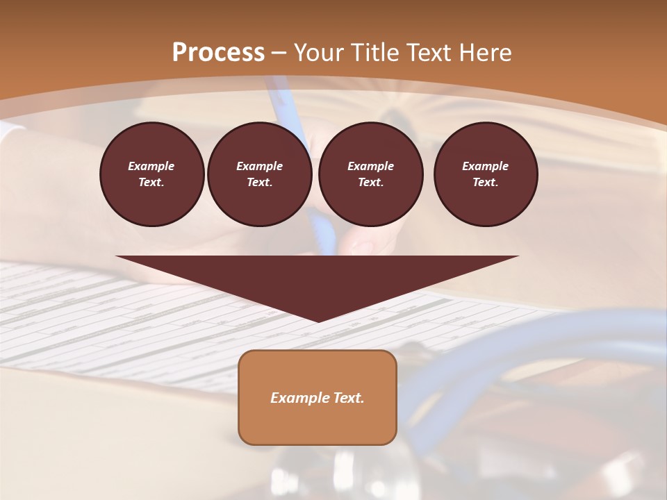 Desk Prescription Stethoscope PowerPoint Template