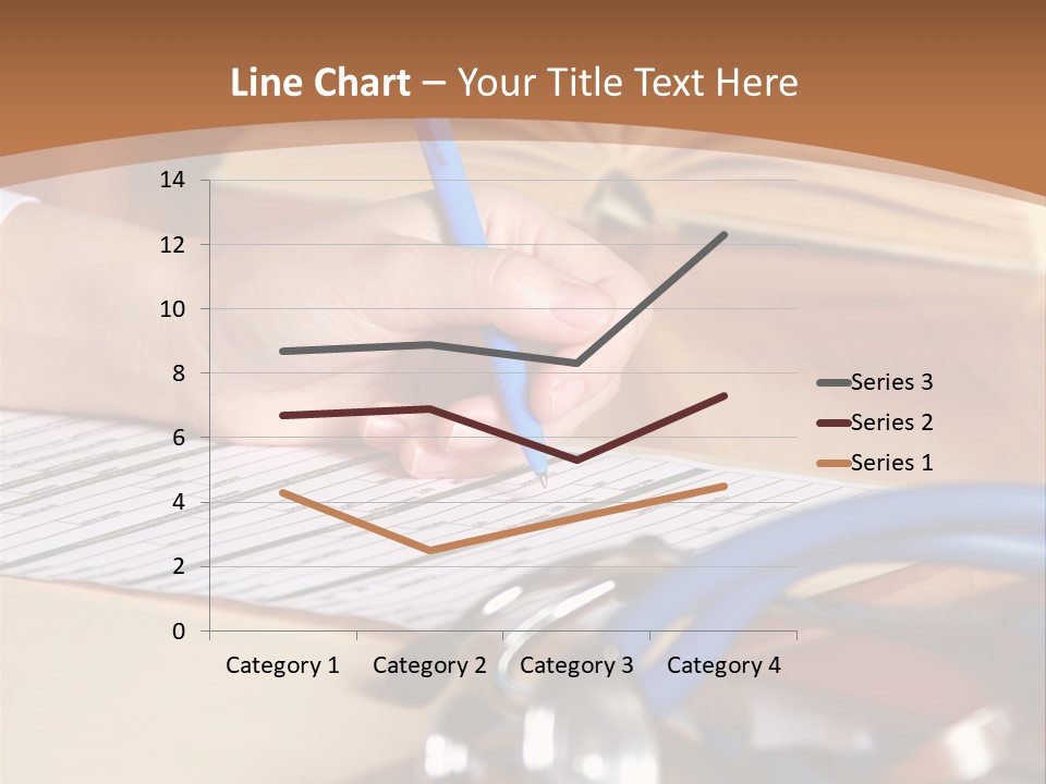 Desk Prescription Stethoscope PowerPoint Template