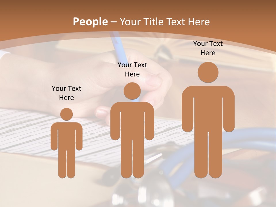 Desk Prescription Stethoscope PowerPoint Template