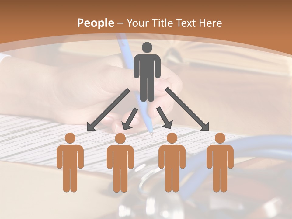 Desk Prescription Stethoscope PowerPoint Template