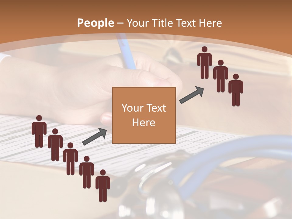 Desk Prescription Stethoscope PowerPoint Template