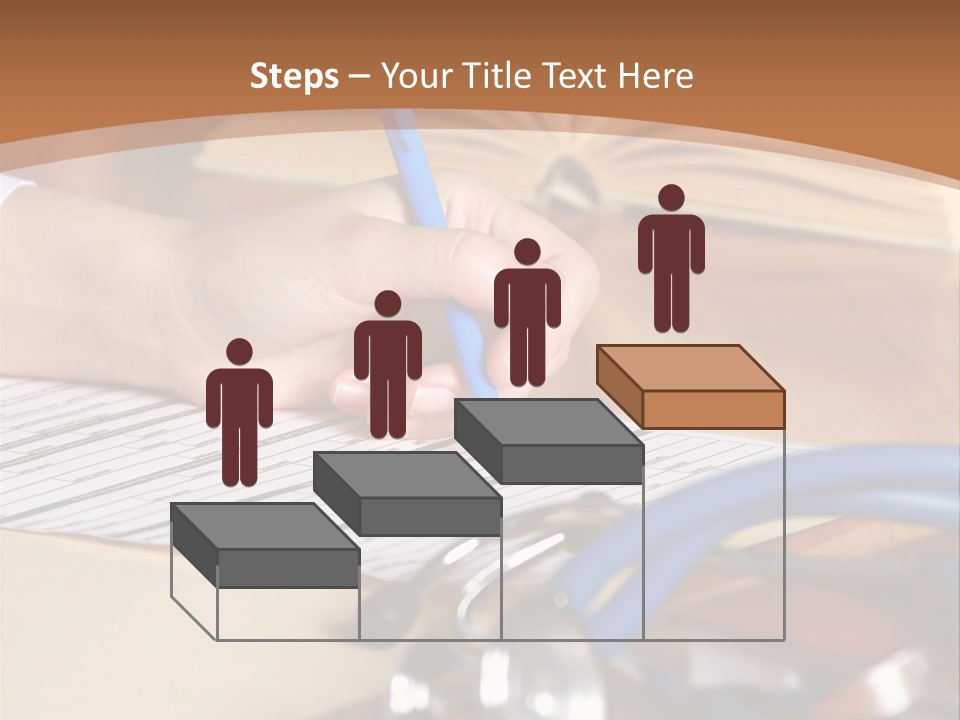 Desk Prescription Stethoscope PowerPoint Template